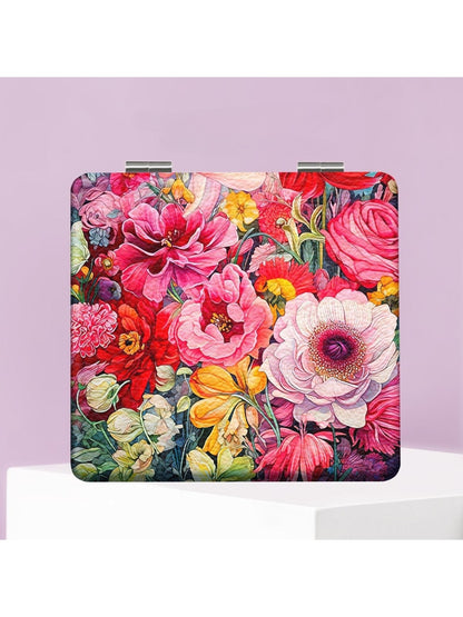 Mirroray - Folding Flower Pattern Makeup Mirror