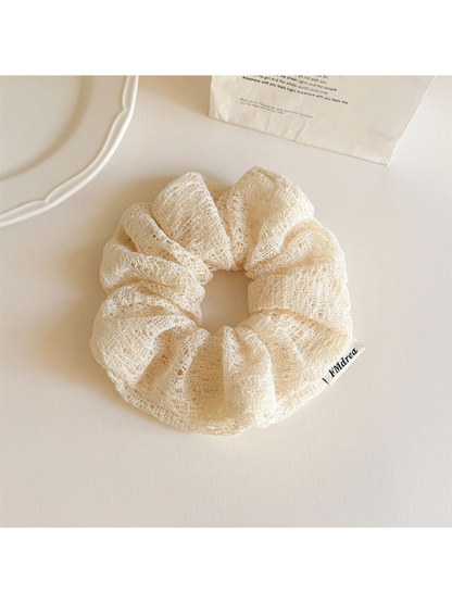 Gifty - Minimal Openwork Solid Color Scrunchie