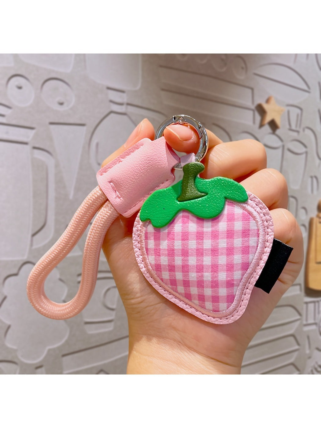Keypus - Creative Plaid Fruit Keychain