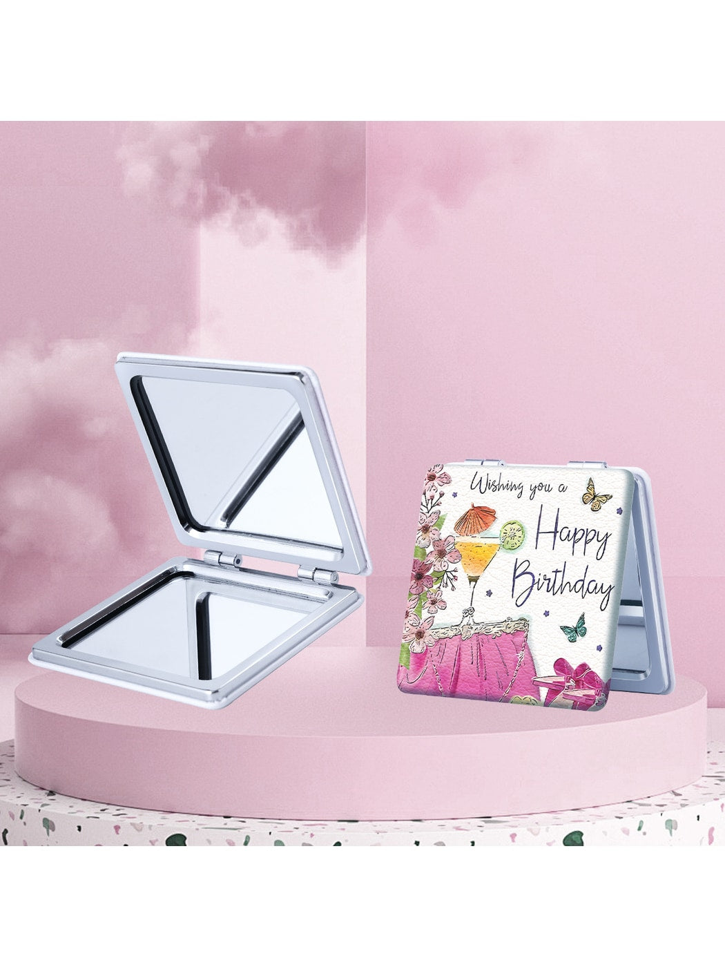 Mirroray - Cartoon Style Foldable Pocket Makeup Mirror