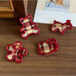 Beau - Plaid Acetate Alloy Side Bangs Hair Clip