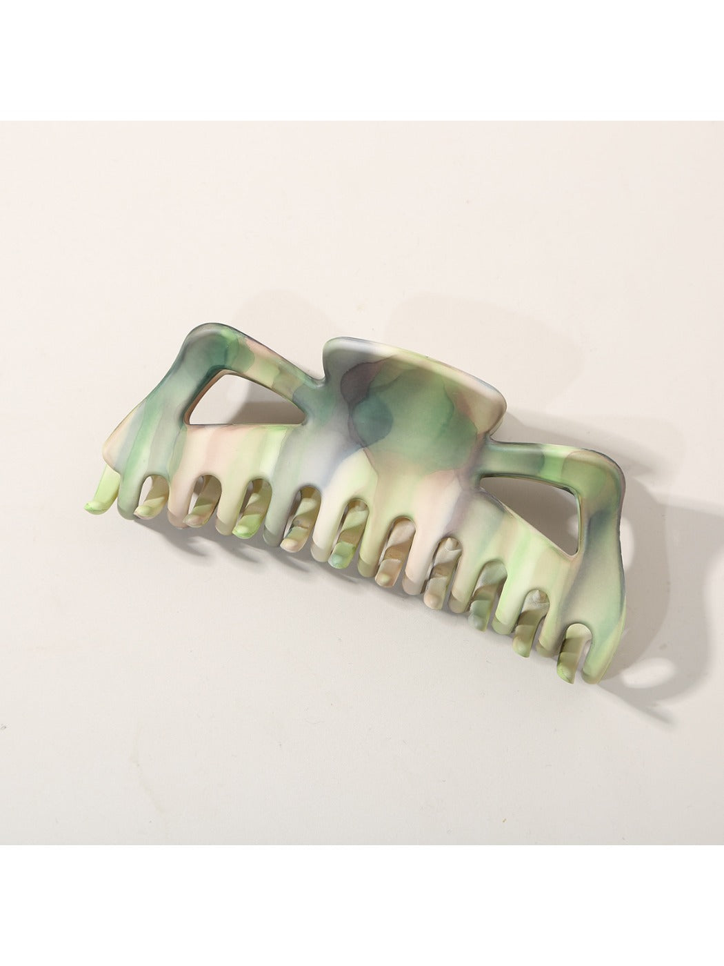 Beau - Ink Wash Striped Shark Hair Claw Clip