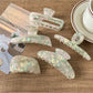 Beau - Glossy PVC Alloy Iridescent Hair Claw Clip