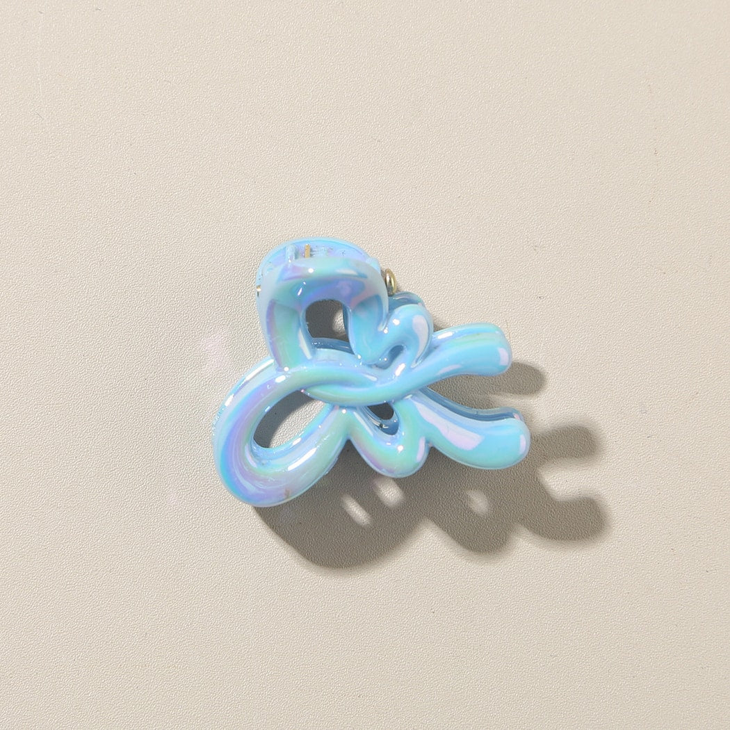 Beau - Glossy Bow Detail PS Side Hair Claw Clip