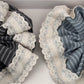 Gifty - Lace Trim Striped Scrunchie Hair Tie