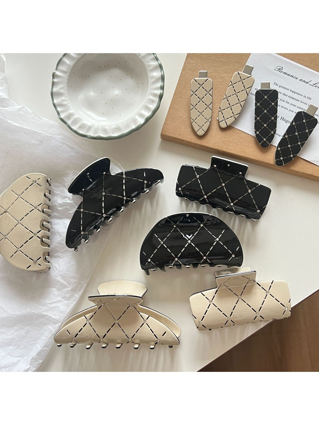 Beau - Elegant Versatile Plaid Barrette
