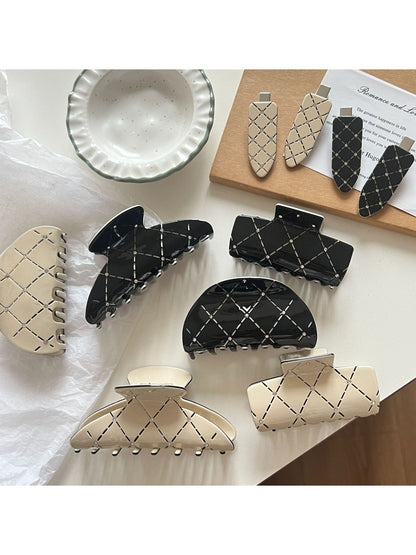 Beau - Elegant Versatile Plaid Barrette