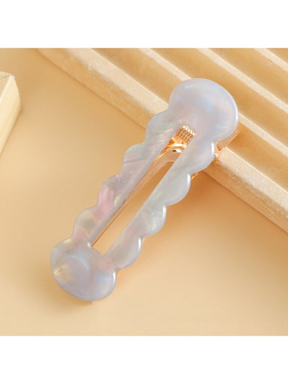 Beau - Colorful Hollowed Out Wave Shaped Hair Clip