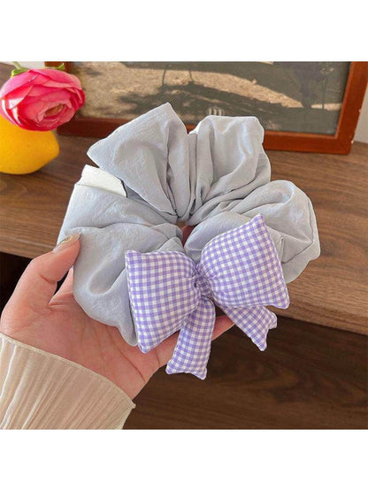 Gifty - Cute Plaid Bow Scrunchie