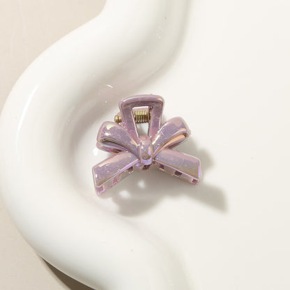 Beau - Glossy Bow Design PS Alloy Claw Hair Clip