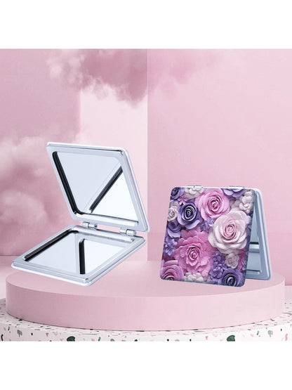 Mirroray - Floral Print Portable Folding Desktop Mirror