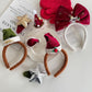 Gifty - Christmas Bow Plush Trim Hair Accessories