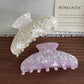 Beau - Elegant Marbled Pattern Triangular Claw Clip