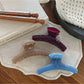 Beau - Elegant Solid Color Curved Claw Clip