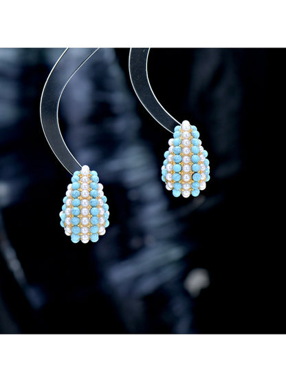 Earedge - Luxe Resin-Inlaid Earrings