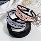 Gifty - Polka Dot Wide Fabric Trimmed Headband