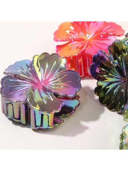 Beau - Colorful Hibiscus Shaped Hair Claw Clip