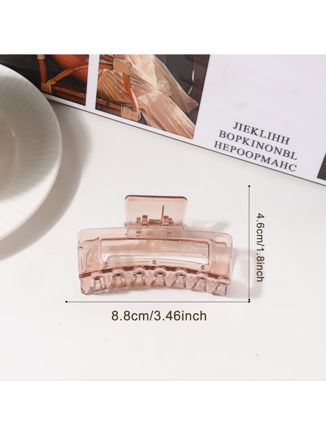 Beau - Minimalist Square Openwork Hair Claw Clip