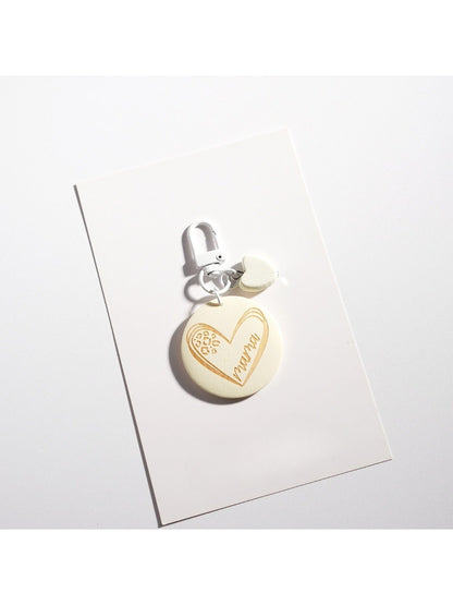 Keypus - Round Solid Color Keychain