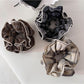 Gifty - Large Checkered Fabric Scrunchie Hair Tie