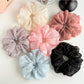 Gifty - Fluffy Sheer Fabric Mesh Look Scrunchie