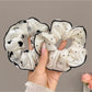 Gifty - Black-Bordered Geometric Luxury Scrunchie
