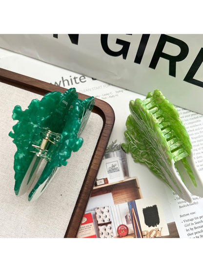 Beau - Cabbage Shaped Acetate Hair Clips