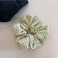 Gifty - Plaid Polka-Dotted Spiral-Shaped Hair Tie
