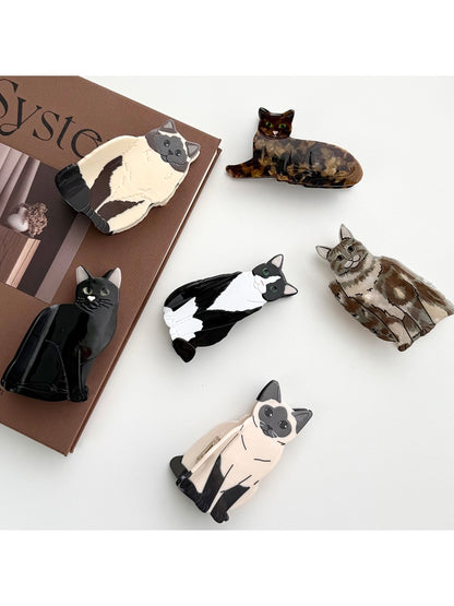 Beau - Lively Cartoon Cat Shaped Hair Clip