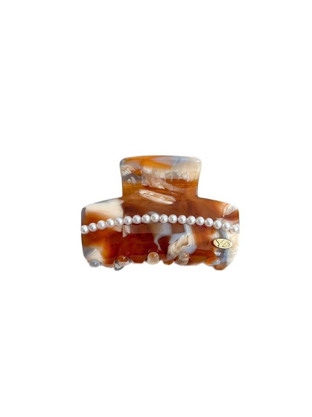 Beau - Textured Acetate Fiber Alloy Hair Claw Clip