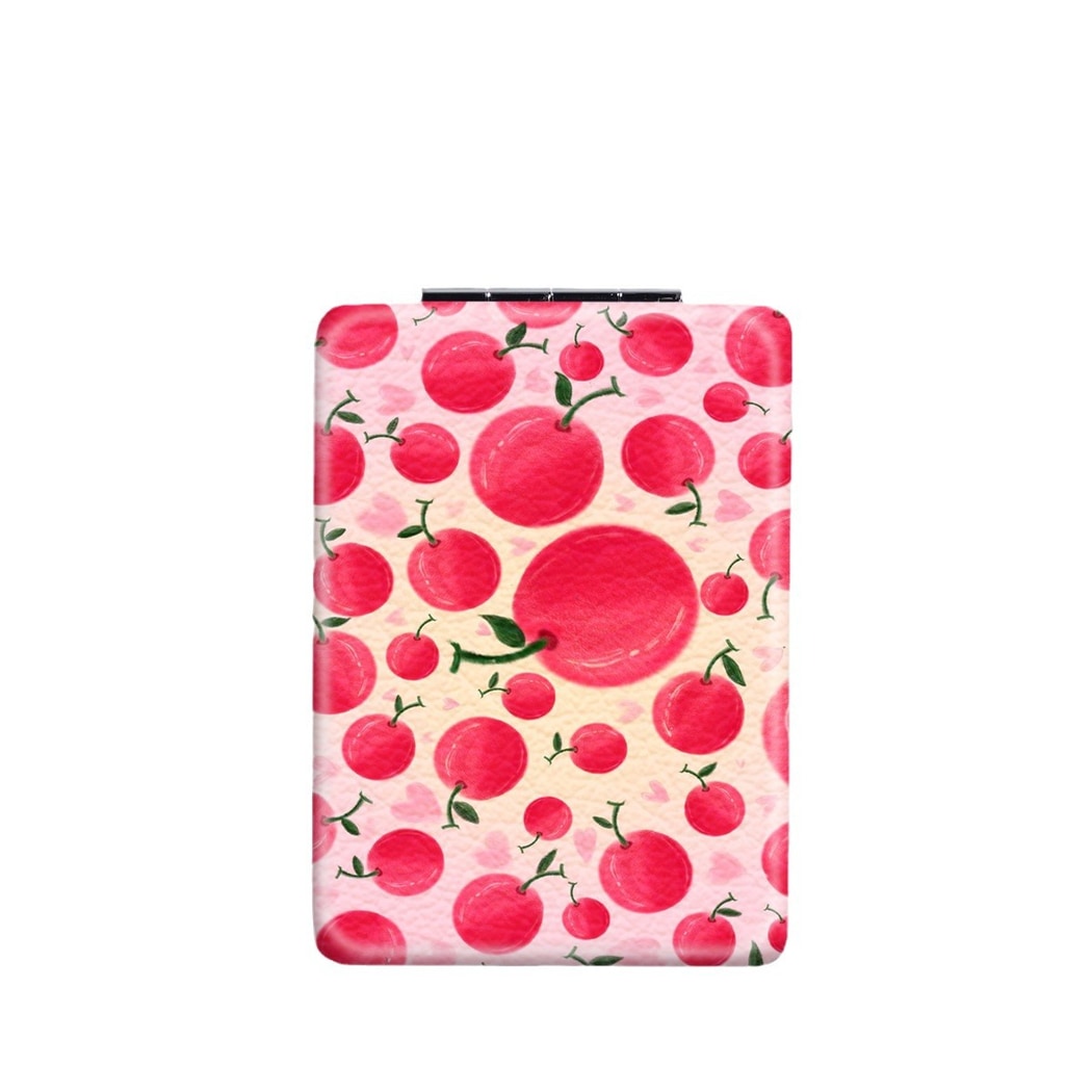 Mirroray - Cartoon Watermelon Print Folding Makeup Mirror