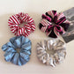 Gifty - Colorful Knitted Striped Scrunchie