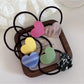 Gifty - Colorful Acetate Heart Shaped Hair Ties