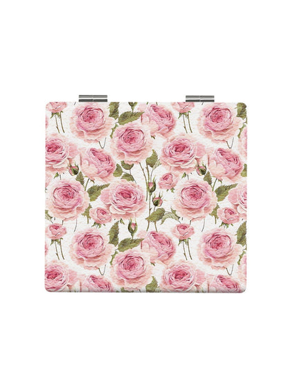 Mirroray - Floral Pattern Portable Folding Makeup Mirror