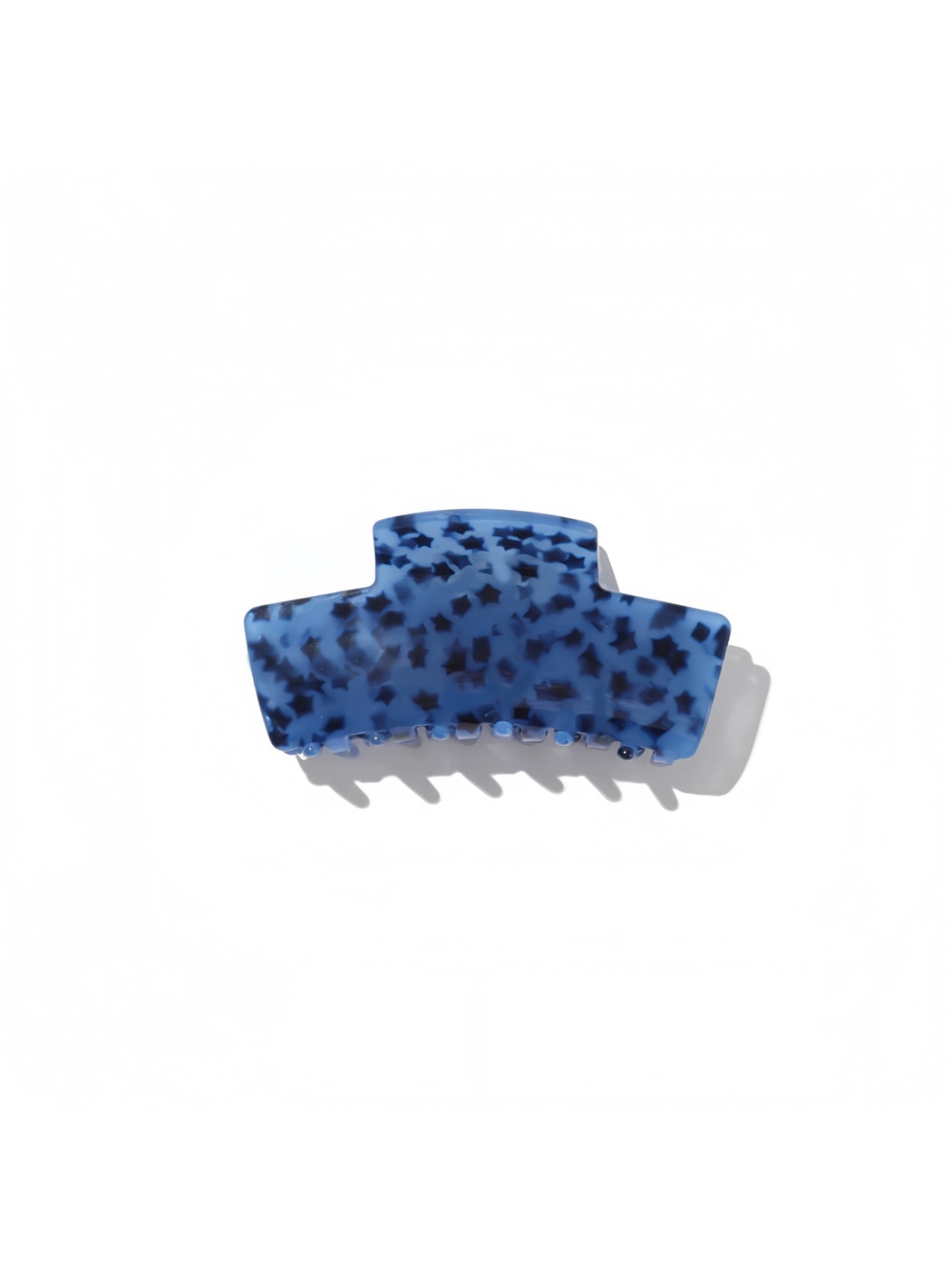 Beau - Checkered and Striped Acetate Claw Hair Clip