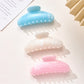 Beau - Marble Look Semi Circle Plastic Claw Clip