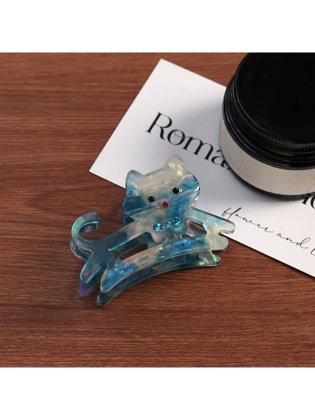 Beau - Openwork Cat Shaped Hair Claw Clip
