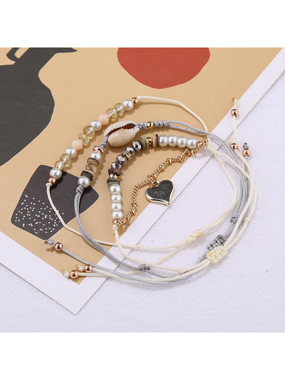 Lovra - Bohemian Beaded Alloy Strand Bracelet