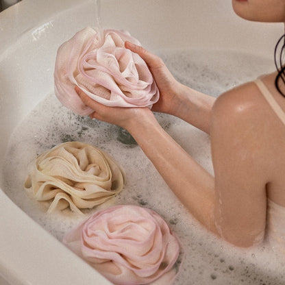 PAPO – Pastel Bloom Bath Pouf