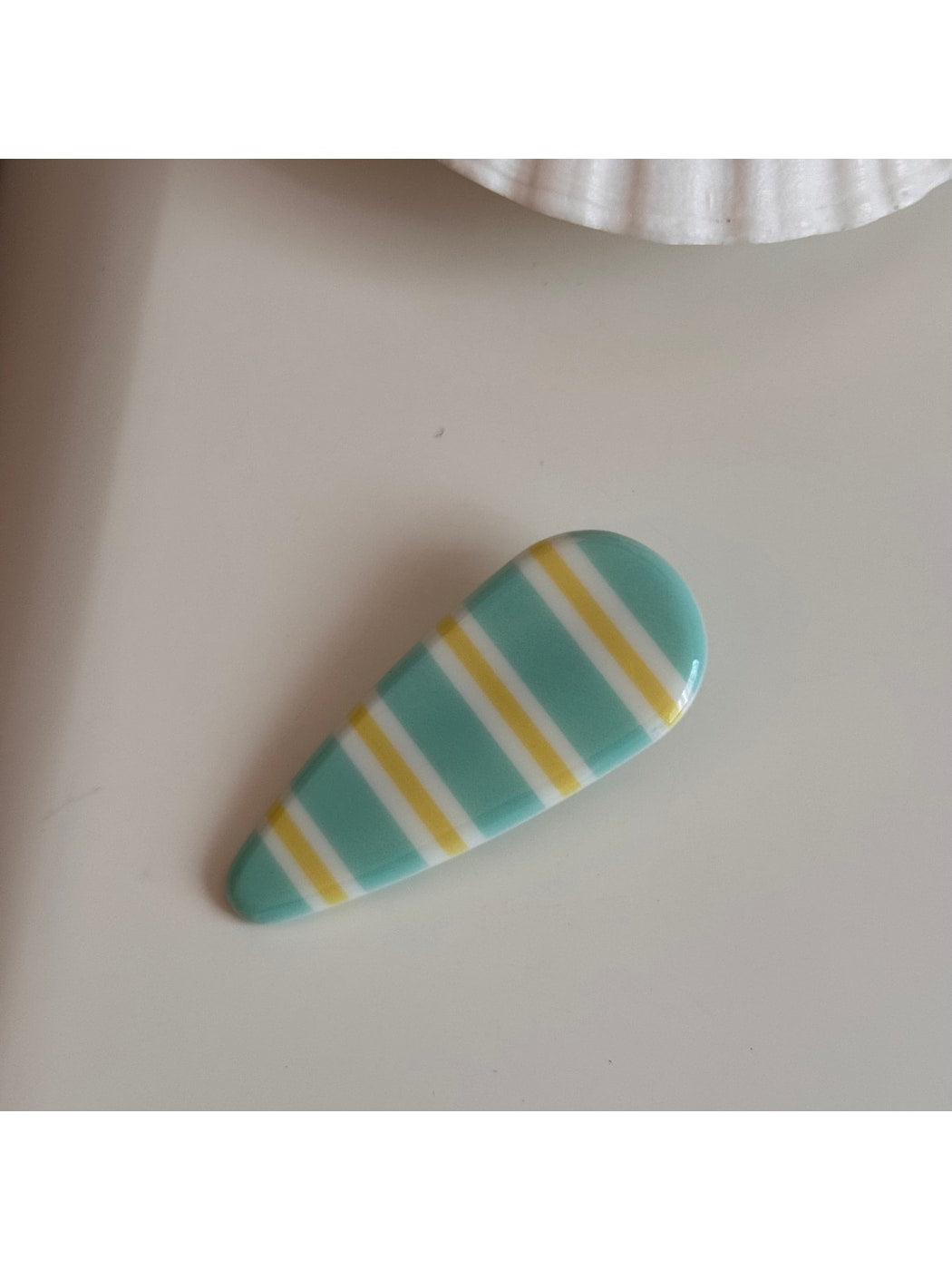 Beau - Colorful Stripe Pattern Acrylic Claw Clip