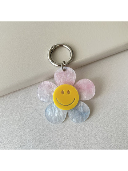 Keypus - Smiley Flower Keychain Charm