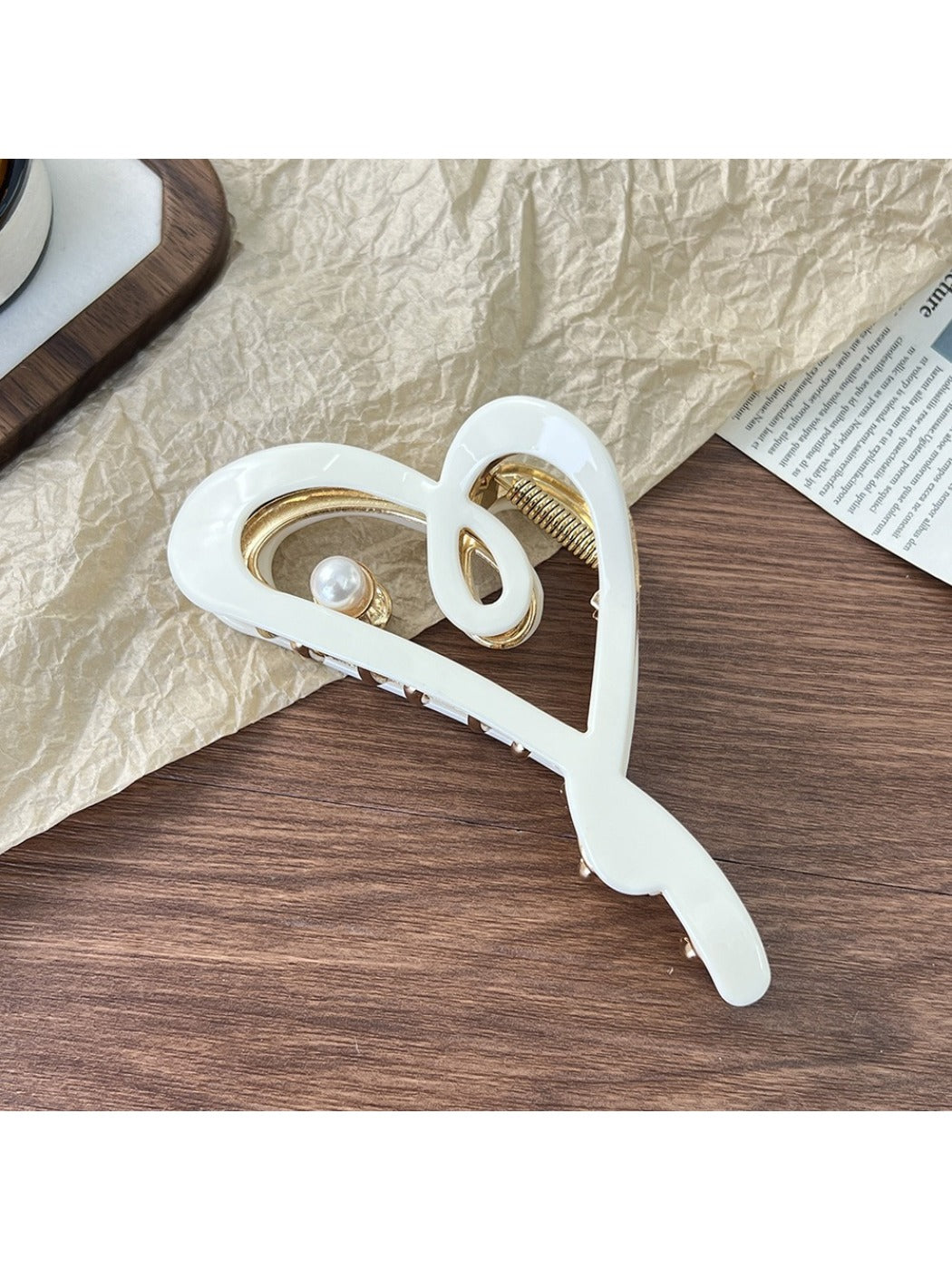 Beau - Valentine'S Day Heart Hair Claw Clip