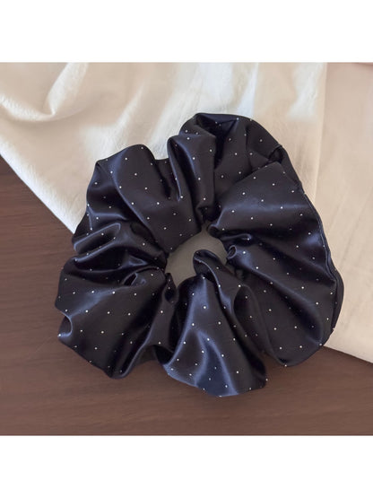 Gifty - Polka Dot Ruched Satin Finish Scrunchie