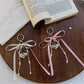 Keypus - Beaded Bow Heart Charm Decorative Bag Keychain