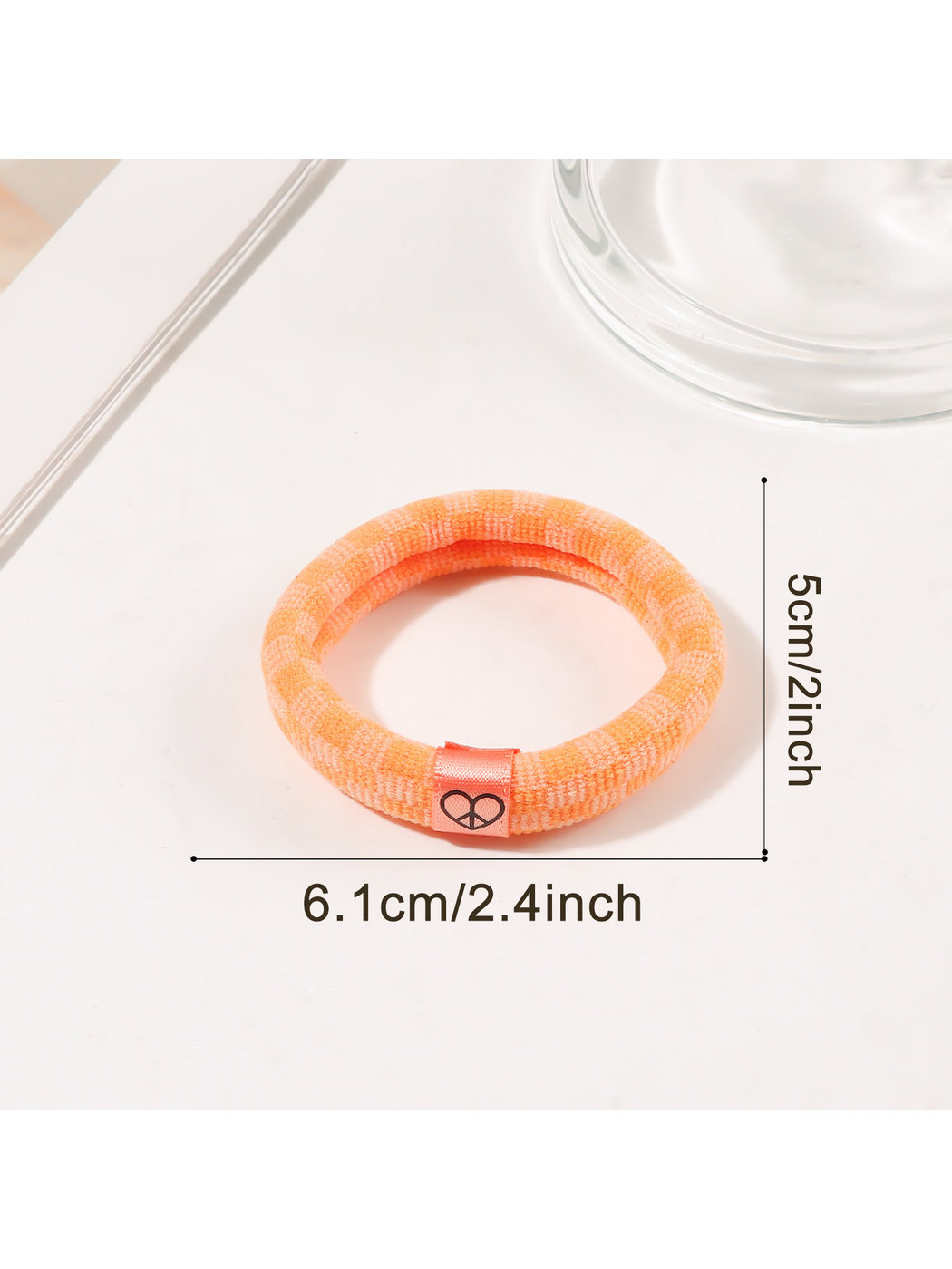 Gifty - Plaid High Elastic Ponytail Hair Tie