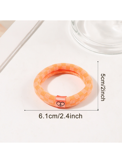 Gifty - Plaid High Elastic Ponytail Hair Tie