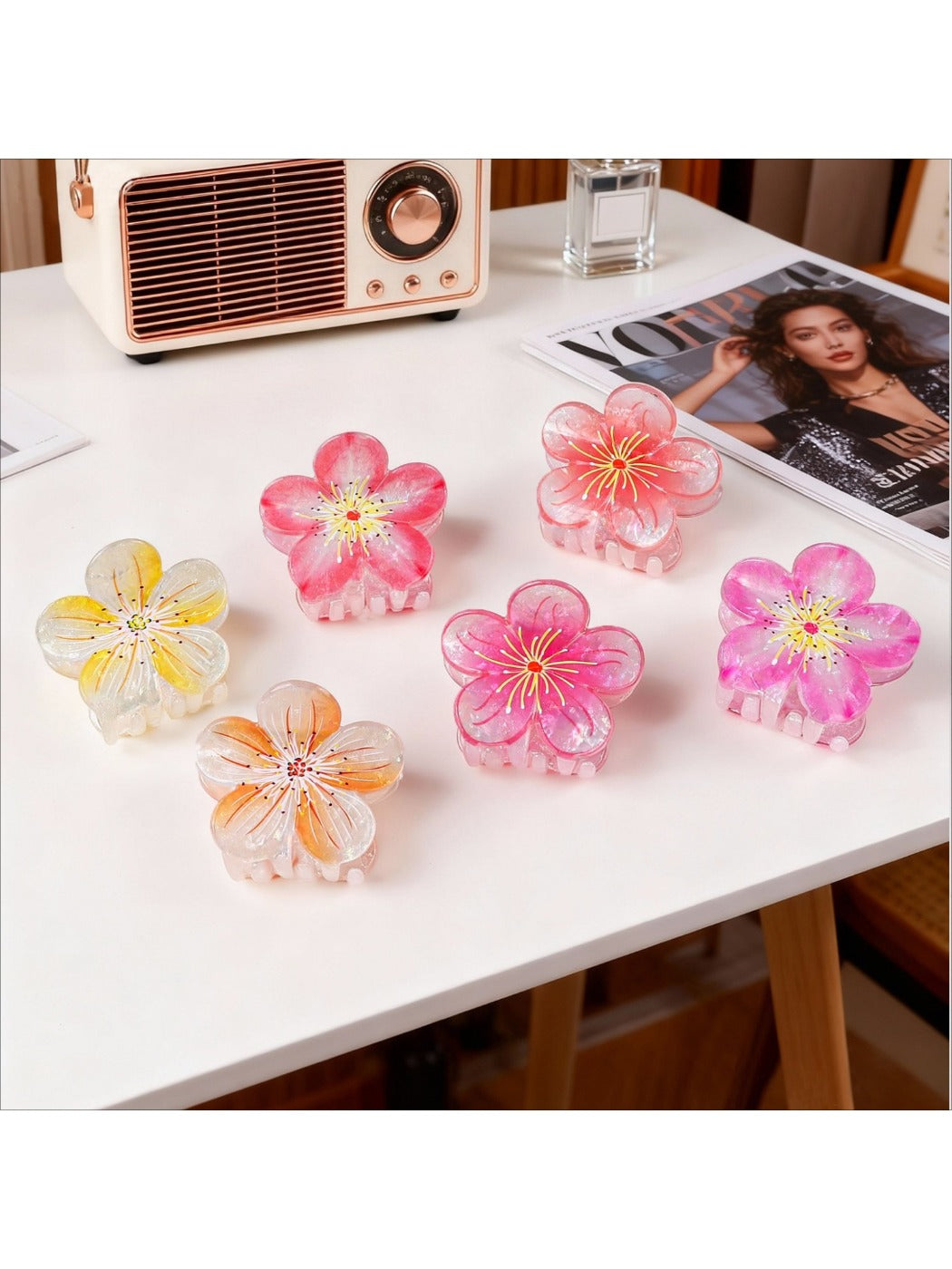 Beau - Elegant Floral Shaped Hair Claw Clip