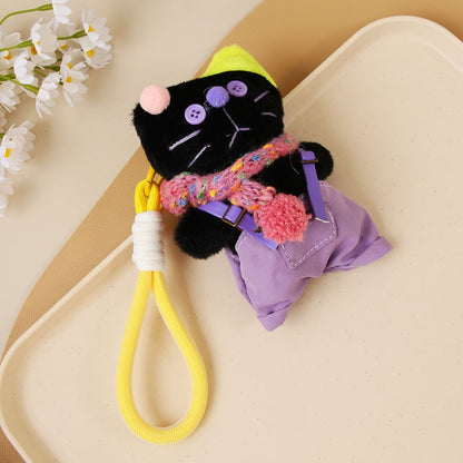 Keypus - Polyester Cat Figure Bag Charm Keychain