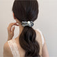 Gifty - Polka Dot Mesh Ruffle Polyester Scrunchie