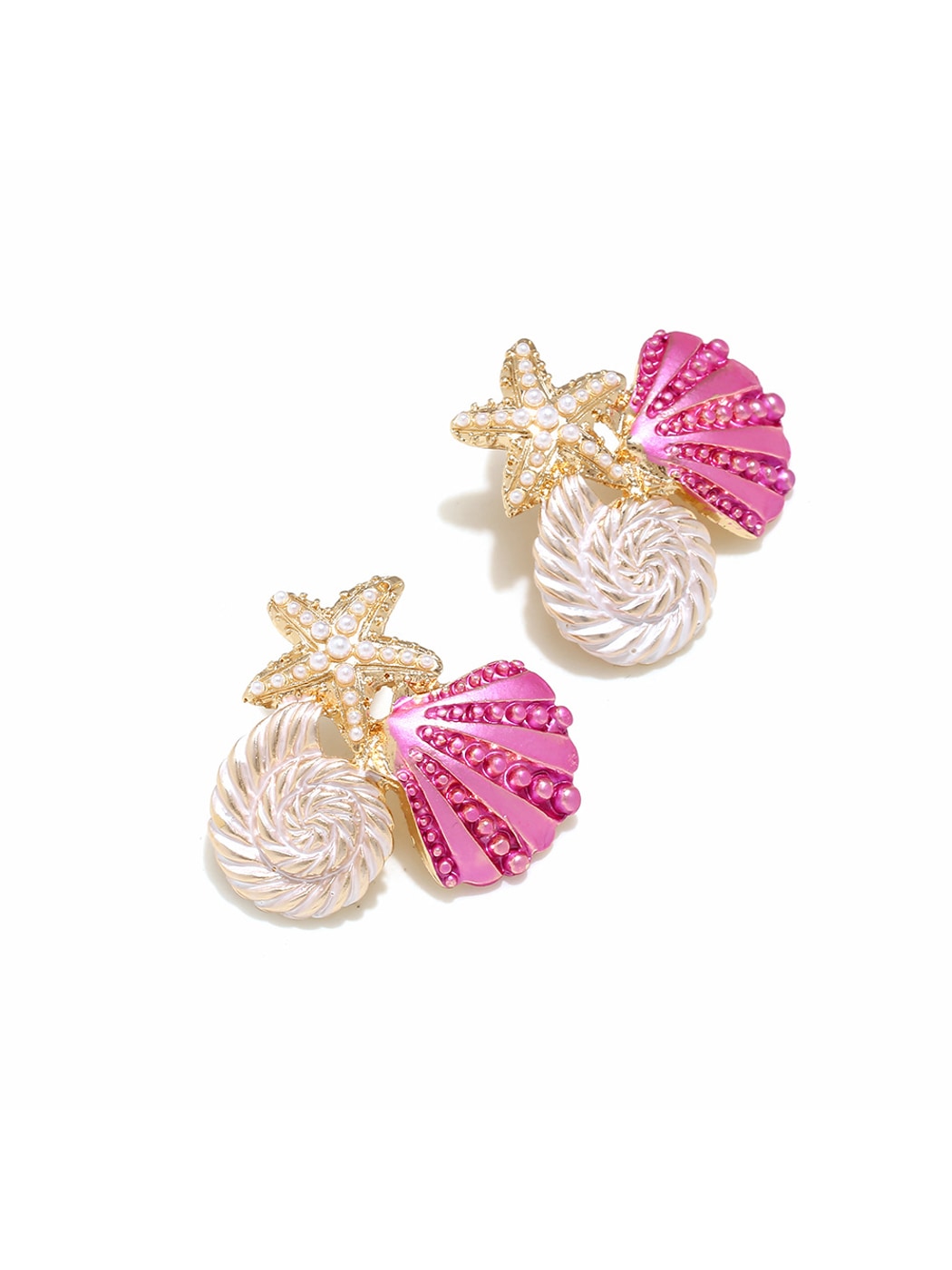 Earedge - Ocean Themed Starfish Dangle Earrings